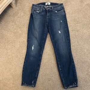 Paige Women's Dark Blue Skinny Jeans